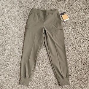 The North Face Green Joggers Elastic Waistband Tapered Leg